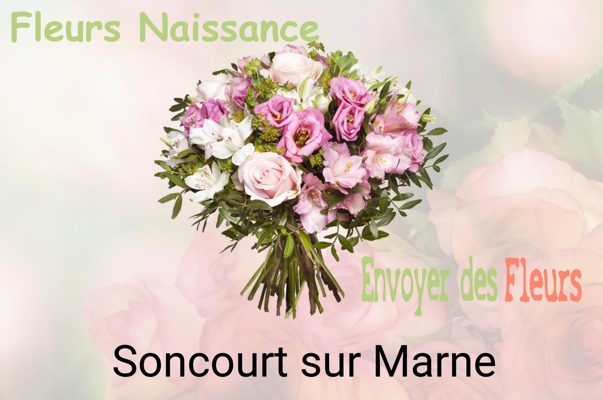 Bouquet de fleurs de naissance livré à Soncourt-sur-Marne