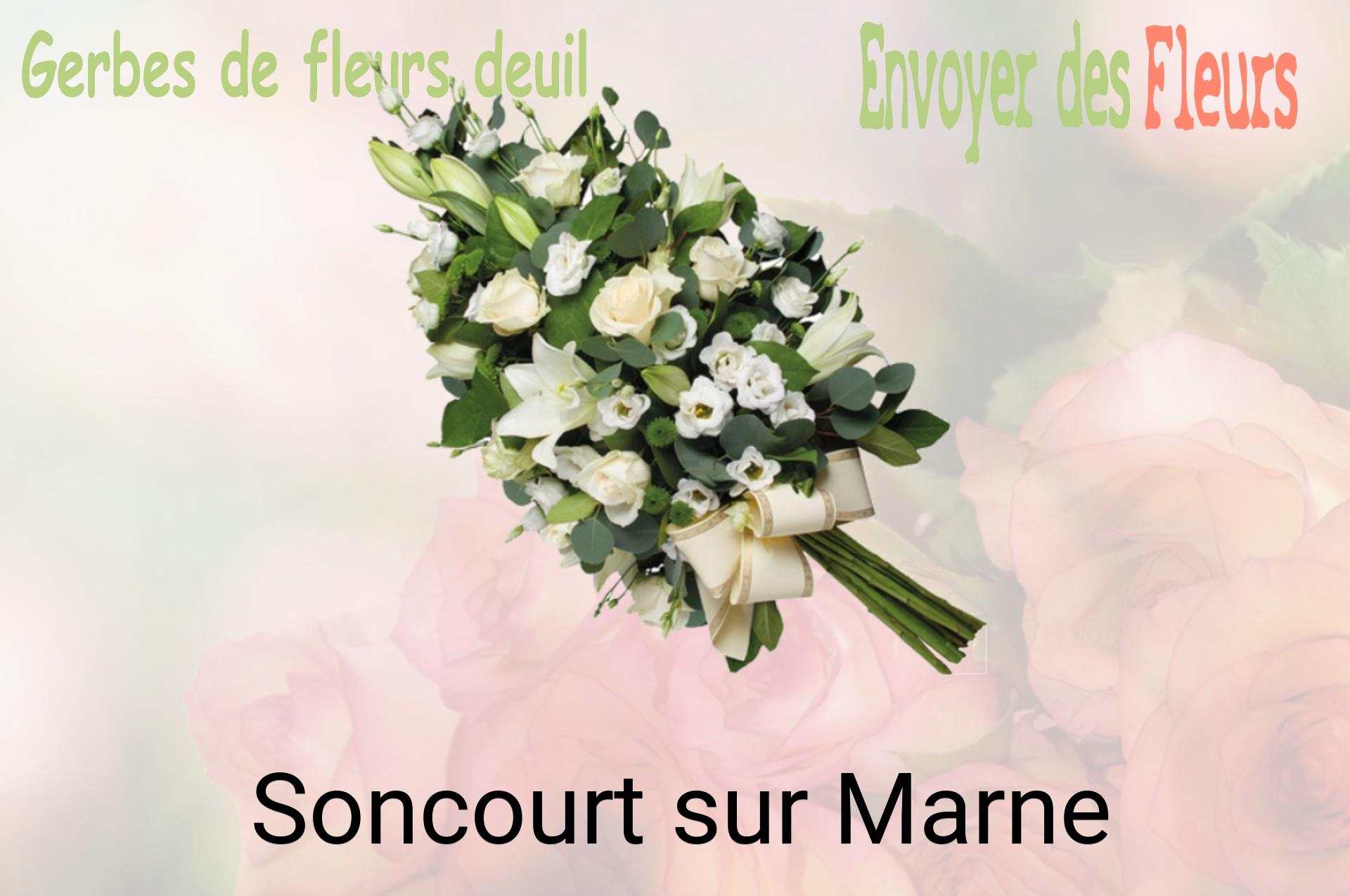 Gerbe de fleurs de deuil livrée à Soncourt-sur-Marne